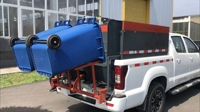Camion de nettoyage de poubelles mobiles et de bacs à déchets, équipement de nettoyage de conteneurs à roues