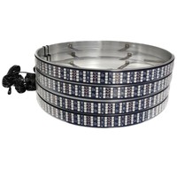 Kingshowstar RGB Dream Chasing LED Off-Road Wheel Lights IP67 Waterproof 1152LED 12V Alloy Casting Aluminium Neon Car Light
