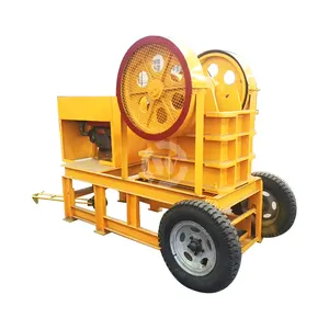 Pe250x400 Used Stone Parts Small Mini Machines Portable Diesel Engine Or Electric Jaw Crusher For Sale