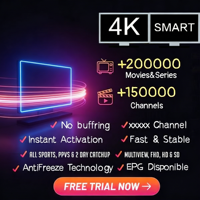 Abonnement IPTV Dream-4k Eagle-Lion - Liste de codes - Essai gratuit 24h - Panneau de revendeur M3u - Compte - Chaînes - 12 mois - Europe - Allemagne