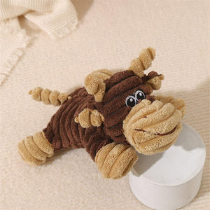 Toptan çevre dostu interaktif köpek oyuncaklar dayanıklı yumuşak peluş sesli evcil hayvan oyuncağı halat ile özel hiçbir doldurma köpekler kediler için çiğnemek - Product Image 2