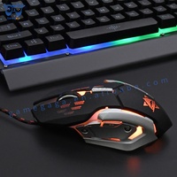 Set de Teclado y Ratón para Juegos K33 con Cable, 104 Teclas, Conexión USB, Diseño Ergonómico, Negro, 1200 DPI, Teclas Multimedia
