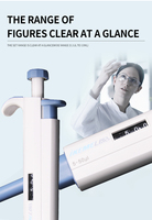 Micropipettes en plastique réglables multicanal à volume réglable IKEME Lab Medical Pipetteur Micropipette Embouts de micropipettes en plastique réglables
