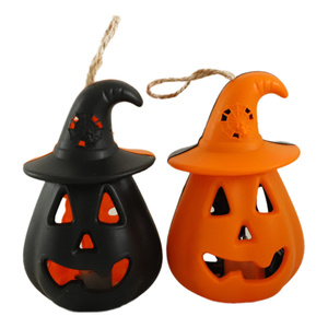 Décoration d'horreur portable : Guirlande lumineuse LED citrouille, accessoires de décoration de lieu, lampe LED citrouille d'Halloween - Product Image 3