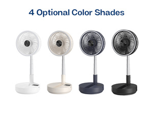 8 Inch Portable Rechargeable Table <b>Fan</b> with Light Remote Control Adjustable Oscillation Air Circulator for Home Office - Product Image 3