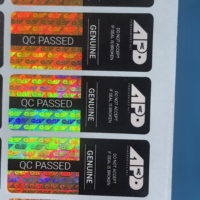 Autocollant holographique anti-contrefaçon, autocollant holographique 3D couleur, étiquette holographique avec code QR, autocollant holographique transparent C