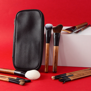 Nouvel ensemble de pinceaux de maquillage à poils doux avec manche en bois, pinceau à paupières en poils d'animaux, pinceau à blush, pinceau de maquillage, maquillage beauté - Product Image 2