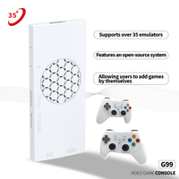 Nouvelle console de jeux vidéo G99 PS2 avec carte mémoire 128G/256G, 20000 jeux, manette à double joystick analogique, prise en charge de 35 émulateurs