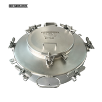 Couvercle de manhole à dégagement rapide en acier inoxydable, auto-verrouillant, avec décompression d'urgence, pour liquides corrosifs et huiles