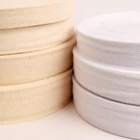 Chine vente en gros 100% vrai coton 21S haute densité 2 pouces chevrons rayé coton sangle 50mm tissé Technique