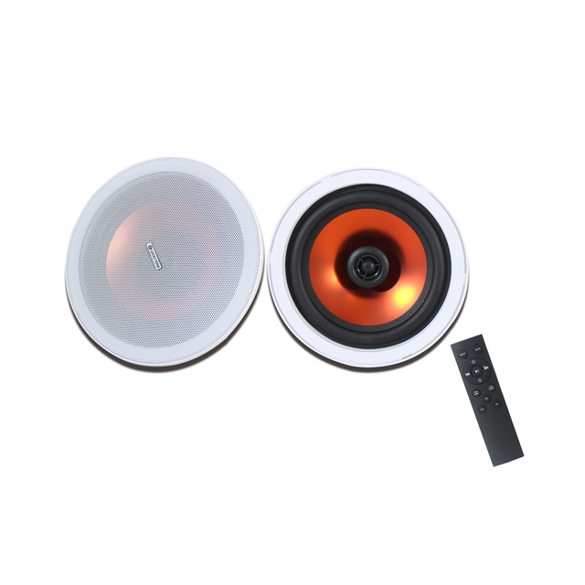 V TWS Bluetooth Ceiling Speaker Pair with Colorful Poly Woofer for Enhanced HiFi Audio Systems Speaker