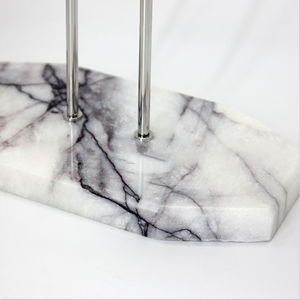 แท่นวางโชว์นาฬิกาสุดหรูระดับไฮเอนด์ชั้นวางของหินอ่อนพร้อมแผ่นหนังขาตั้งโชว์นาฬิกา - Product Image 2