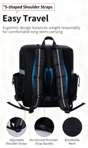 क्लासिक शैली लंच कूलर बैग बड़ी क्षमता वाले जलरोधी ऑक्फोर्ड सामग्री ग्रे जिपर फैशनेबल पत्र खाद्य वितरण बॉक्स - Product Image 5