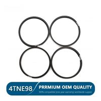 Kit de révision et de reconstruction 4D94 4D98 4TNE94 4TNE98 129903-22081 pour moteur, comprenant kit de segments de piston, chemises de cylindre et jeu complet de joints