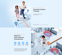 Montre connectée pour enfants Mibro P6, téléphone Android, écran TFT carré, assistant vocal IA, bouton SOS, appel vidéo, positionnement, réveil, IP67