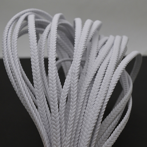 5*2 Mét Trắng Phẳng Dây Da/Rope/Chủ Đề Cho Vòng Tay Vòng Cổ Làm Đồ Trang Sức DIY Braided Leather Cord Bán - Product Image 2