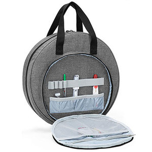 Kit de herramientas de punto de cruz de bolsa de tela tejida OEM más vendido de comercio electrónico con asas - Product Image 2