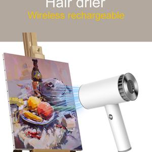 Secador de Pelo Profesional Recargable AC/DC para Salón, Nuevo, con Batería OEM, Blanco, Iónico, con Concentrador, Ideal para Viajes - Product Image 6