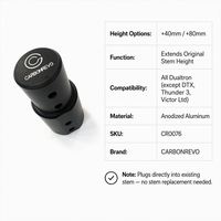 Extension de Guidon pour Trottinette Électrique Carbonrevo Dualtron – Fonctionnement Fluide, Résistant à l'Usure, Pièce de Remplacement