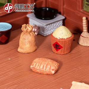 <b>Miniature</b> Resin Rice Sacks Harvest Decoration Home Decor - Product Image 4