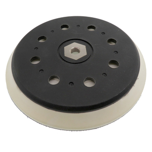 Plato de soporte de 6 pulgadas con 17 orificios y gancho y bucle, rosca M10, para discos de lijado eléctricos, herramientas abrasivas, lijadoras y pulidoras - Product Image 1