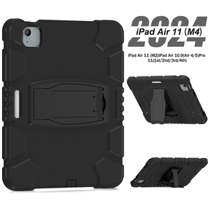 Funda de goma de silicona a prueba de golpes para <span class=keywords><strong>iPad</strong></span> Air de 11 pulgadas 2024 <span class=keywords><strong>M2</strong></span> A2902 con soporte incorporado - Product Image 4