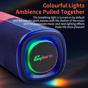 Enceinte portable S18 BT5.3, son stéréo 3D, basses puissantes, enceintes détachables pour extérieur, étanches IPX6, avec TWS Boombox, lumières colorées - Product Image 6