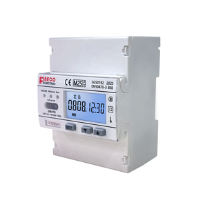 Em418 một pha năng lượng mét RS485 modbus LCD hiển thị 80A 100A kWh Điện Công Nghiệp dụng cụ điện Din Rail sử dụng - Product Image 1