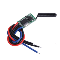 Interrupteur à distance sans fil universel DC 3.5V-15V 433MHz, module d'interrupteur de commande 2A, télécommande