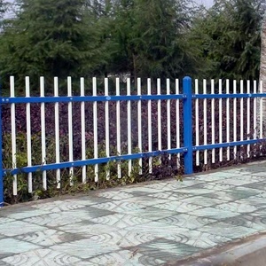 Pannello di Recinzione in Ferro per Giardino, Recinzione in Tubi di Acciaio per Esterni, Recinzione di Sicurezza in Ferro Battuto Nero Zincato con Parte Superiore Piatta - Product Image 4
