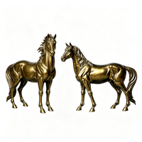 Statue de cheval en cuivre grandeur nature pour hall d'hôtel, jardin, place publique, centre commercial, exposition, décoration, taille et couleur personnalisées, OEM, ODM, vente en gros