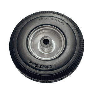 Pneu plein en mousse 4.10/3.50-4 pour chariot de tondeuse à gazon - Product Image 3
