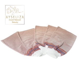 Eco-Certified 100% Viscose Turkish Kesse Gloves Hammam Exfoliating Mitt Bath Sponge Body Dead Skin Removal Brush - Product Image 6