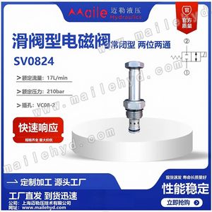 Vanne à bille solénoïde Sv08 24, type cartouche filetée, pour commande directionnelle d'huile hydraulique, utilisation à température ambiante - Product Image 5