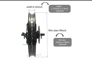 <span class=keywords><strong>Nuevo</strong></span> Kit de Conversión de Motor de Cubo Eléctrico V3 de 72V/96V 12000W 16000W para Motocicleta y Bicicleta Eléctrica, Motor QS de 200mm - Product Image 5
