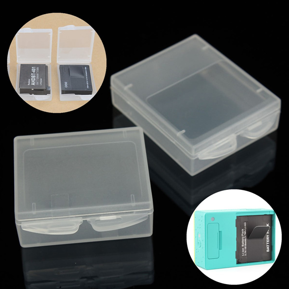 HOSHI Transparent Plastic Battery Case Camera Accessories Battery Storage Box Cover for Gopro Action Camera Battery Gopro 3+ 4