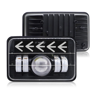 Faro LED de 5x7 pulgadas con luz alta y baja, luces LED para coche, ojo de ángel Halo DRL, accesorios para coche, faro delantero para Jeeps XJ Wranglers Offroad SUV - Product Image 1