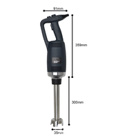 Tube de mixeur en acier inoxydable OUTE, plusieurs longueurs disponibles, tige de mélange détachable, pièces de rechange pour mixeur plongeant manuel