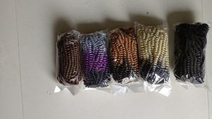 8 pollici trecce elicoidali uncinetto capelli sintetici soffice Pre-ritorto elastico Afro riccio Passion Bomb Extension per donna - Product Image 6