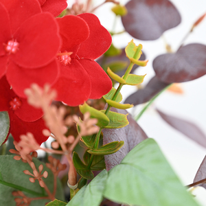 Plantas <span class=keywords><strong>Impatiens</strong></span> artificiales realistas de 34cm en maceta, flores de imitación para exteriores para porche, jardín y decoración interior durante todo el año - Product Image 4