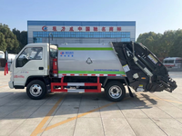 Camion poubelle à compression 4*2, véhicule de transport de déchets