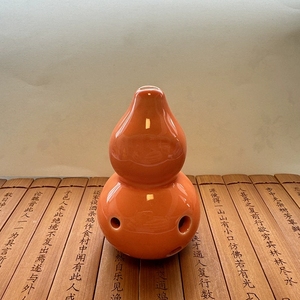 Ocarina en porcelaine en forme de calebasse chinoise, 6 trous, accordage AC, plusieurs options de couleurs brillantes unies, pour l'enseignement (vente en gros) - Product Image 4