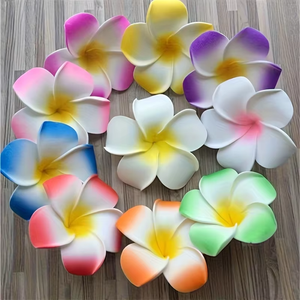 YOPIN-546 Fiori di Frangipani all'Ingrosso Stile Hawaiano 5-9CM Multicolore per Decorazioni Matrimoni e Feste in Spiaggia - Product Image 3