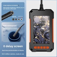 Endoscope industriel modèle P40, écran 4,3 pouces, caméra HD portable, réparation automobile, inspection de tuyaux avec sonde lumineuse, Chine