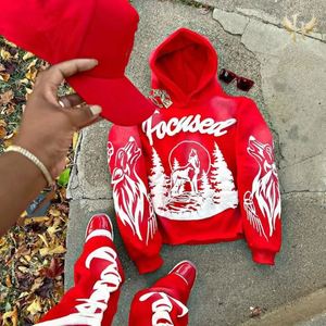 เสื้อครอปใส่สบายสำหรับผู้ชายเสื้อครอปเข้ารูปมีฮู้ดสำหรับผู้ชายพิมพ์ลาย3D แบบไม่มีกระเป๋าไม่มีเชือกผูก - Product Image 4