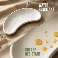 Plateau alimentaire jetable en bagasse de canne à sucre, compostable, biodégradable et écologique, en forme de croissant, pour la restauration de sushis