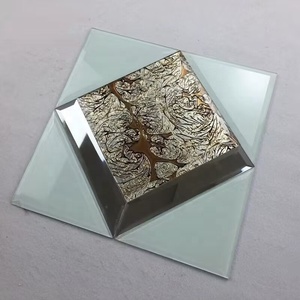 Venta al por mayor <span class=keywords><strong>de</strong></span> lujo teñido biselado 30cm * 30cm cuadrado espejo <span class=keywords><strong>de</strong></span> cristal mosaico azulejos artesanía pegatinas - Product Image 2