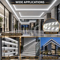 Bande LED sans fil 220V 2835 à triple rangée, 180 LED/m, 8-9W/m, disposition diagonale, PCB 12MM, rouleau de 50M/100M, CE RoHS, haute luminosité