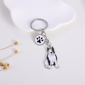 Bonne qualité Changzhi nouveau dessin animé chien porte-clés pendentif <span class=keywords><strong>taureau</strong></span> or fourrure sac en alliage de Zinc cadeau décoratif - Product Image 6