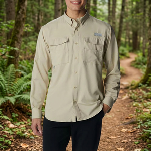 Chemise de pêche à manches longues ZULARI IMPEX Jersey Fisherman, boutonnée, UPF 50, 100% coton, 180g, séchage rapide, poche unie, pour adultes - Product Image 3